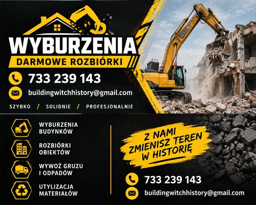 Rozbiórki wyburzenia budynków