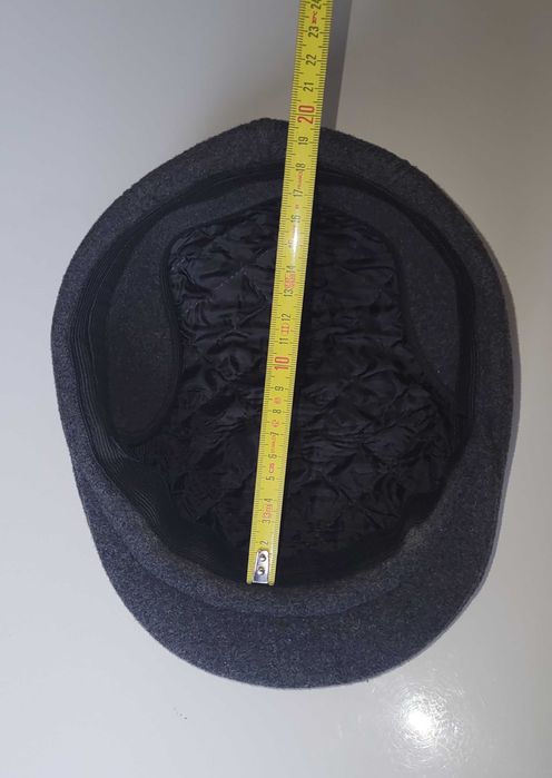 Czapka męska kaszkiet z nausznikiem 56 cm.