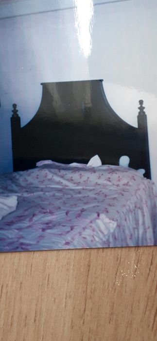 Cama de casal estilo D. Maria rústica
