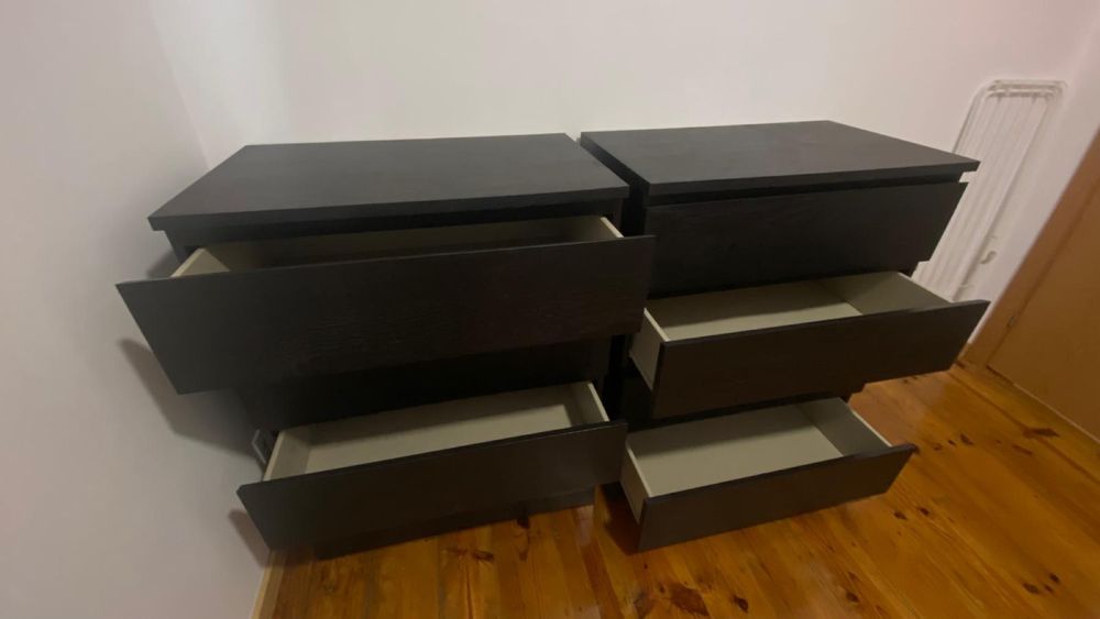2 cómodas 4 gavetas malm ikea