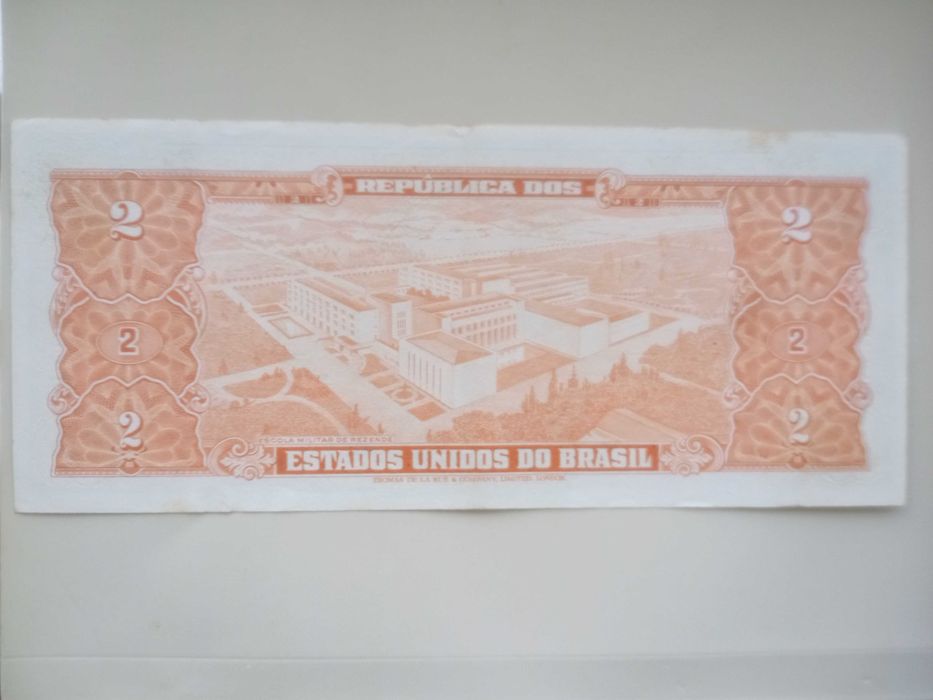 Nota de 2 Cruzeiros Brasil datada de 1954 a 1958