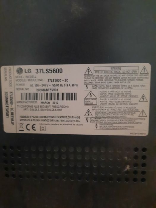 Sprzeda telewizor lg 37 cali