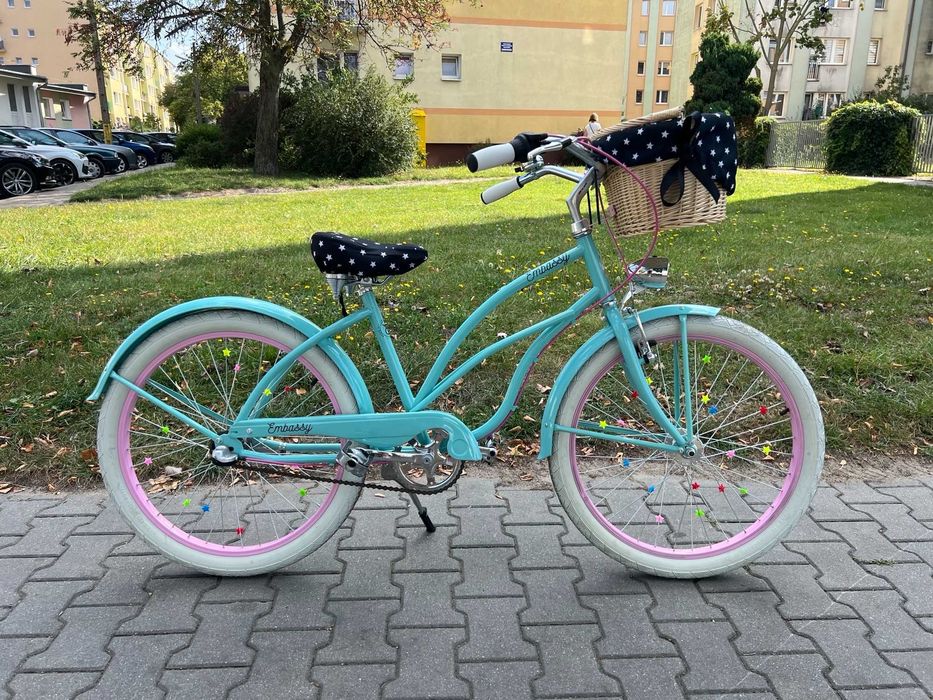 Rower miejski dziecięcy Aloha Junior 24" EMBASSY beach cruiser