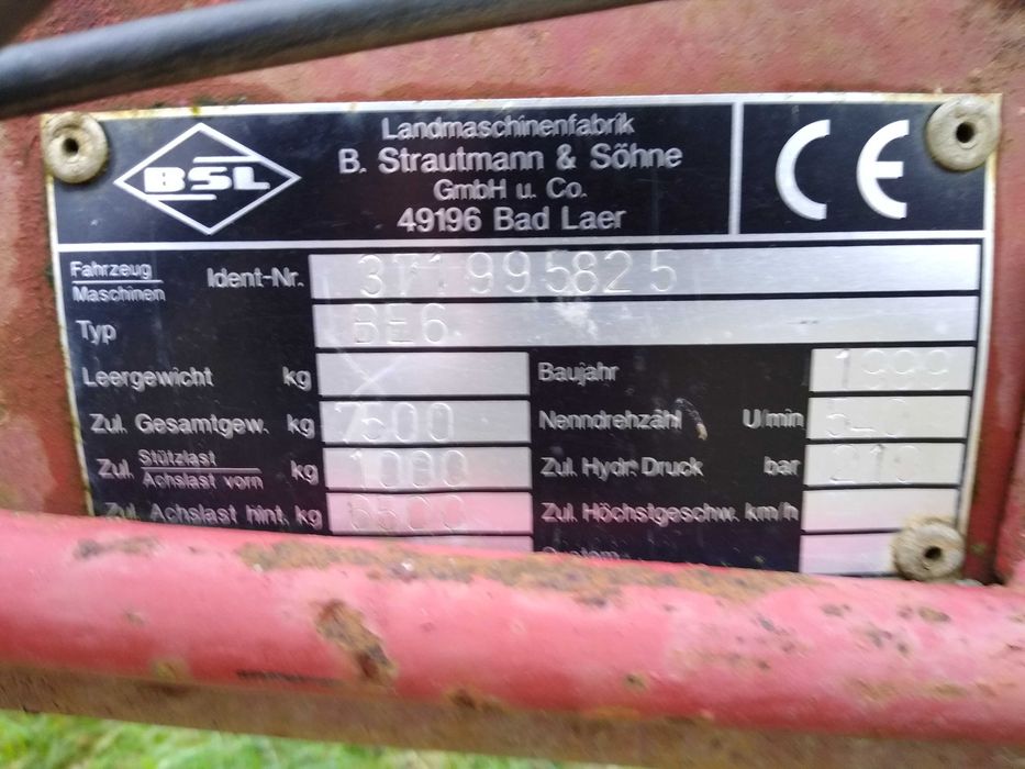 Rozrzutnik Obornika Strautmann 7,5 t