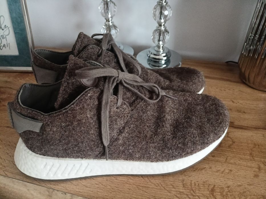 Buty adidas NMDC2 45 i 1/3 filcowe brązowe