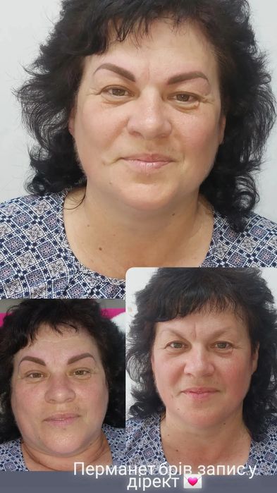 Перманентный макияж брів