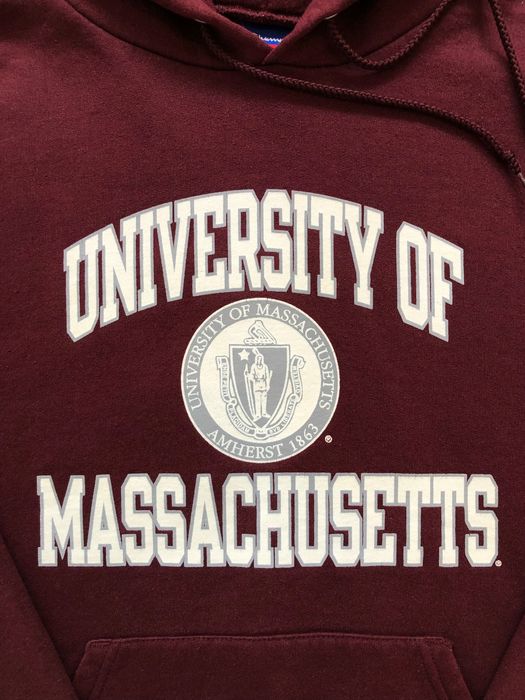 Hoodie Champion University Of Massachusetts Vintage bluza