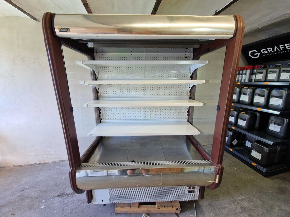 REGAŁ CHŁODNICZY sklepowy z roletą nocną COLD R14 witryna chłodnia