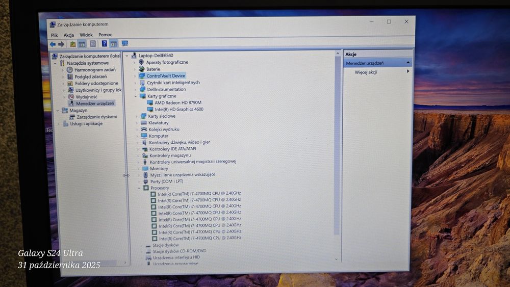 Dell E6540,i7,16GB RAM,512 GB HDD SSD,WINDOWS11,Idealny