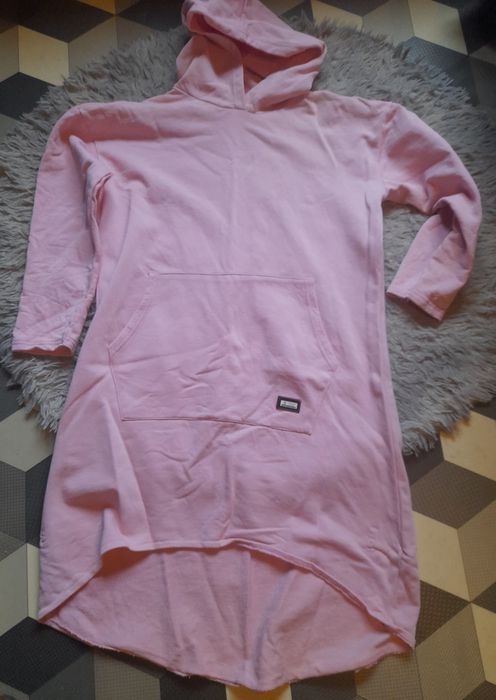 Długa bluza dresowa sukienka roz uni