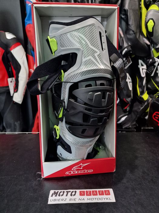 ALPINESTARS MX Ortezy BIONIC-7 fluorescencyjny/srebrny/żółty M