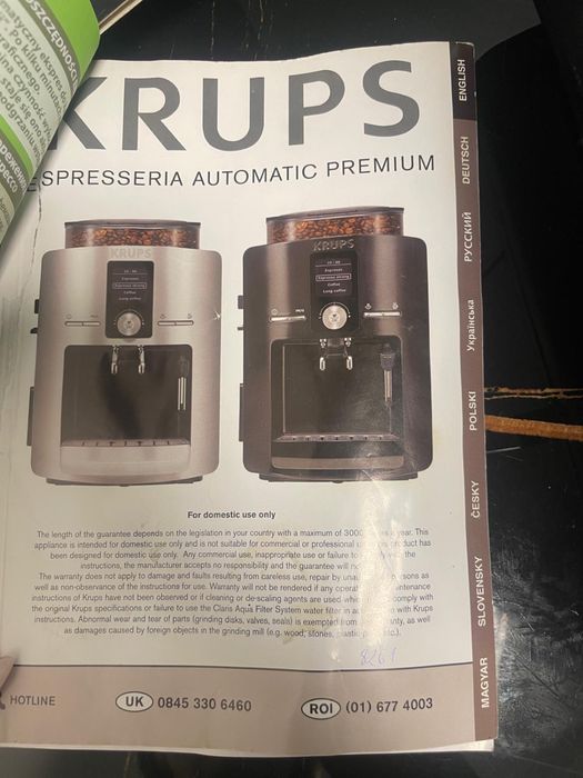 Ekspres do kawy krups na ziarna kawy z młynkiem