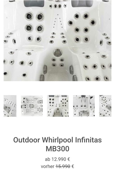 Promocja!!! Nowe! Jacuzzi ogrodowe  16000€ infinitas MB300 na zewnątrz