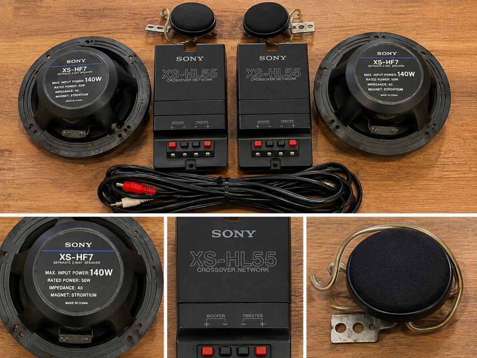 Sony Old School Car Audio XS-HF7 140W + Crossovers XS-HL55