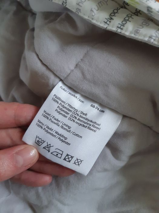 Zimowy kombinezon rozm 68-74cm stan bardzo dobry