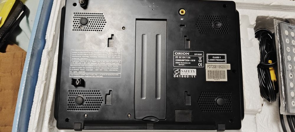 Портативний TV/DVD-плеєр Orion PDT-8520F (Повний комплект, у коробці)