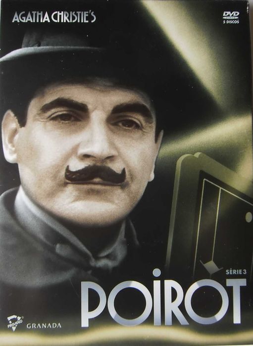 Conjunto Packs DVDs "Agatha Christie's Poirot" 4 Séries - 37 episódios