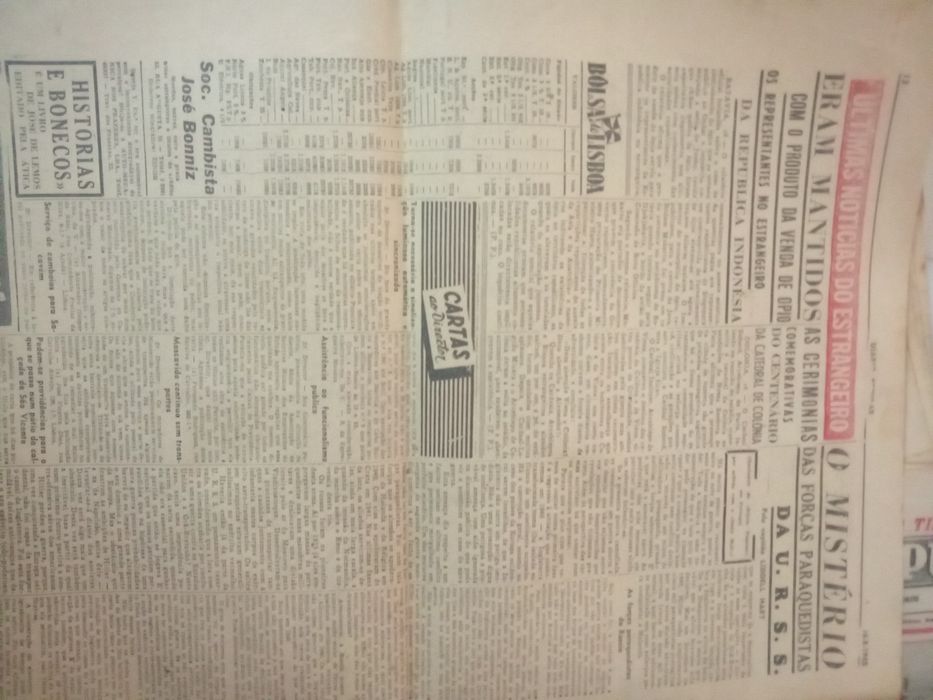 4 Jornais Diários Popular ,1948 Agosto.
