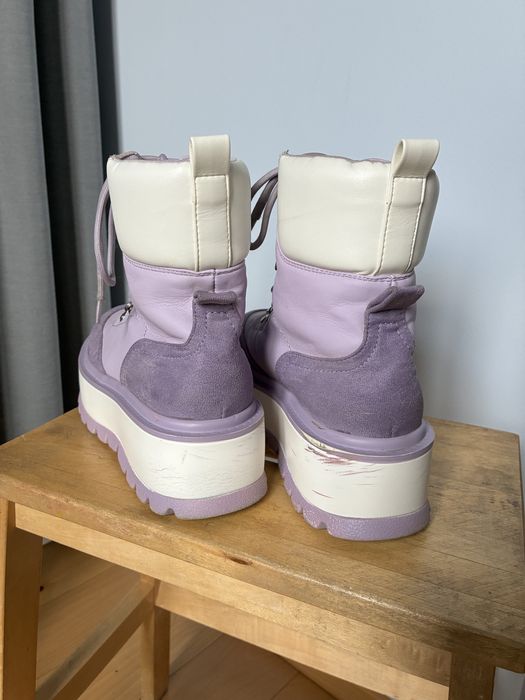 Buty trzewiki botki koturna platforma DeeZee CCC rozmiar 38 fioletowe