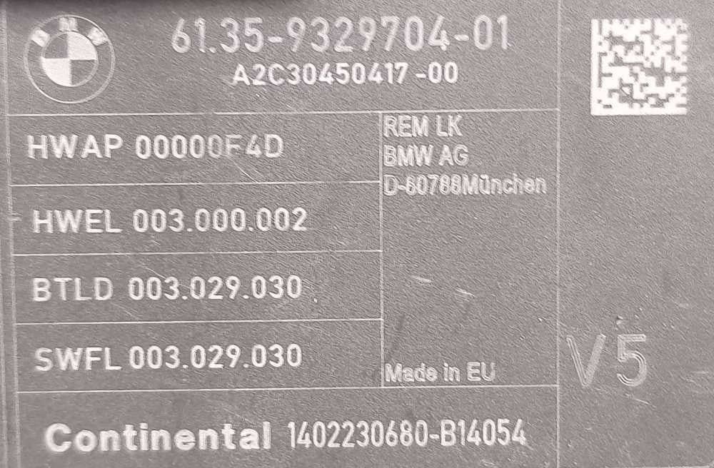 Módulo Eletrónico 61.35-9329704-01 - BMW 1