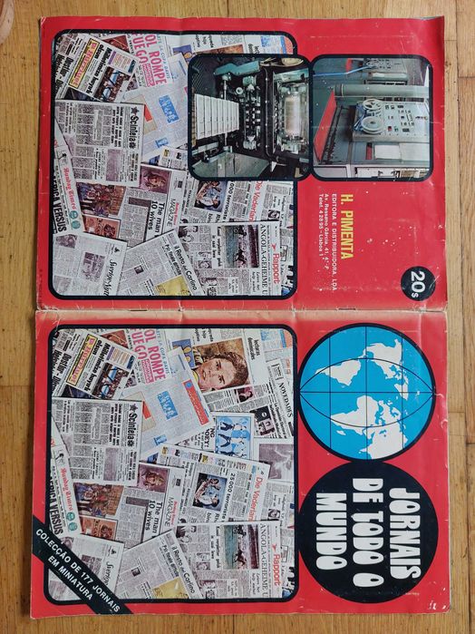 Caderneta de cromos "Jornais de todo o Mundo" - Completa