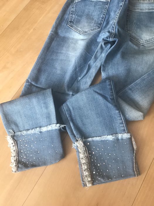 Spodnie jensowe damskie rozm. S/36