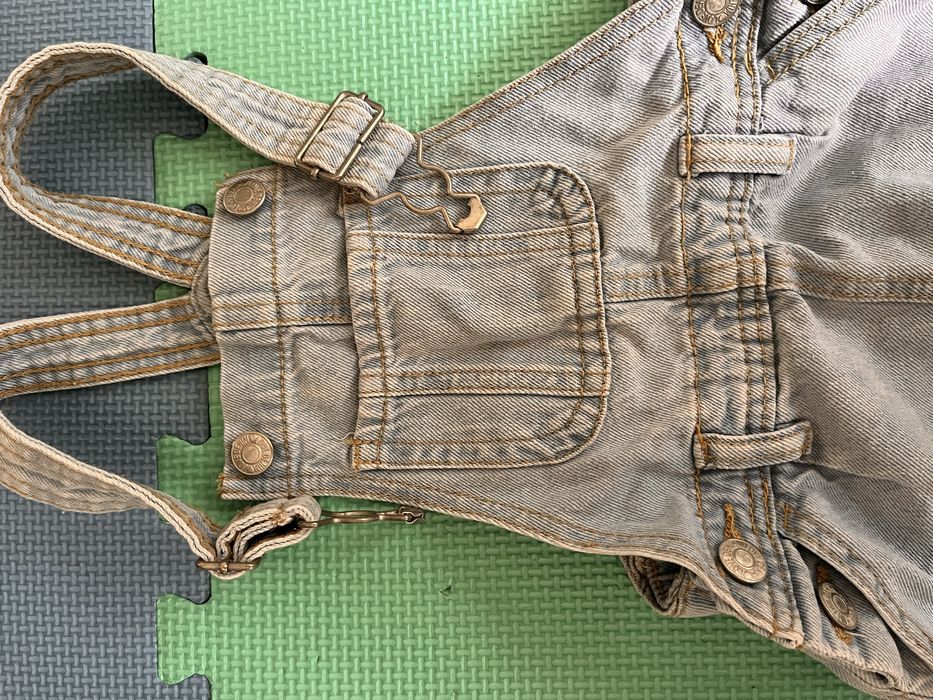 Za wstaw spodni jeans 116 ogrodniczki