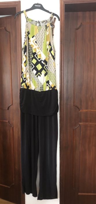 Macacão Verde Estampado