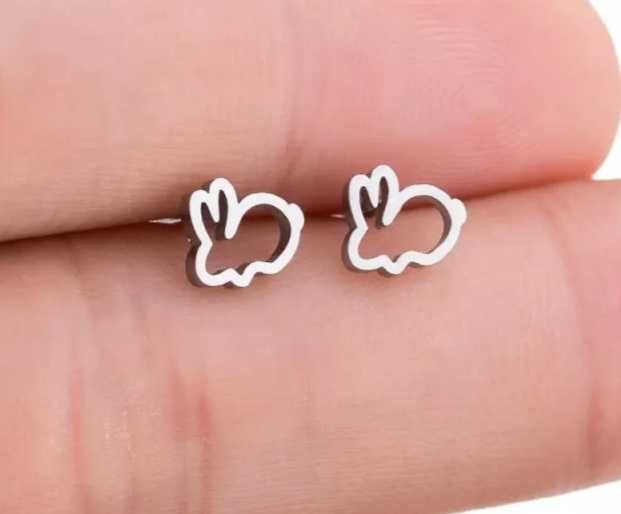 Brincos e pingentes em aço inoxidável