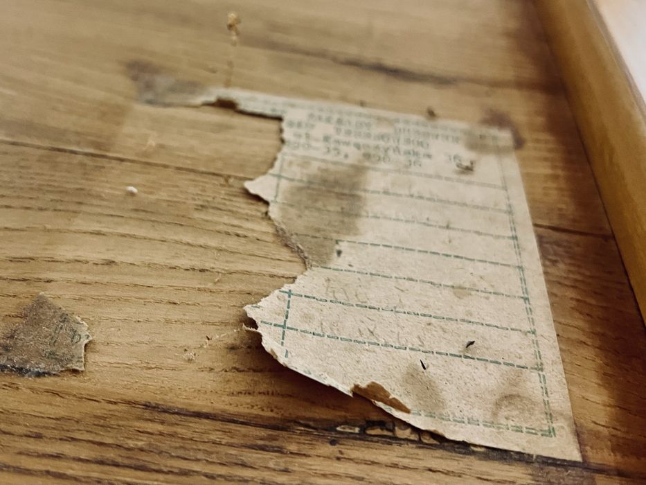 Stolik PRL kawowy piętrowy kultowy lata 60 jesion buk mat vintage