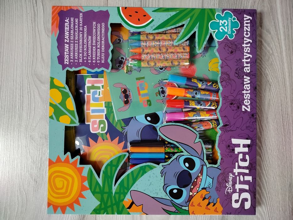 Zestaw artystyczny Stitch nowy