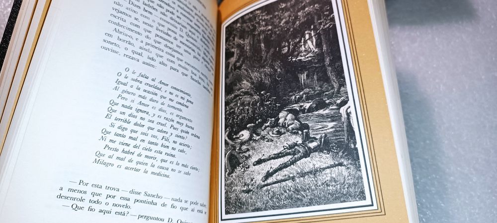 Magnífica edição 3 livros D. Quixote De La Mancha