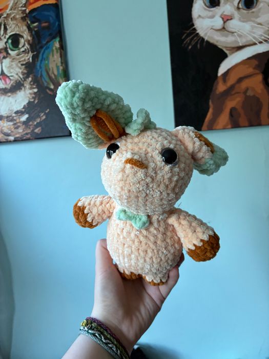 Pluszowy Leafeon na szydełku - Pokemon