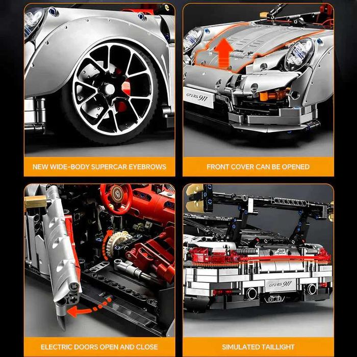 ‼️У коробці‼️ Конструктор Technic  Porsche GT2 RS — 3389 деталей