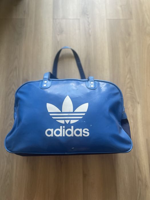 Vintage torba sportowa weekendowa na siłownie Adidas duże logo