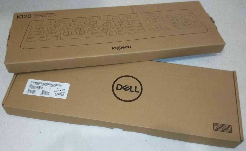 Клавиатура Dell KB216, Logitech K120 + Гель либо Влажные салфетки