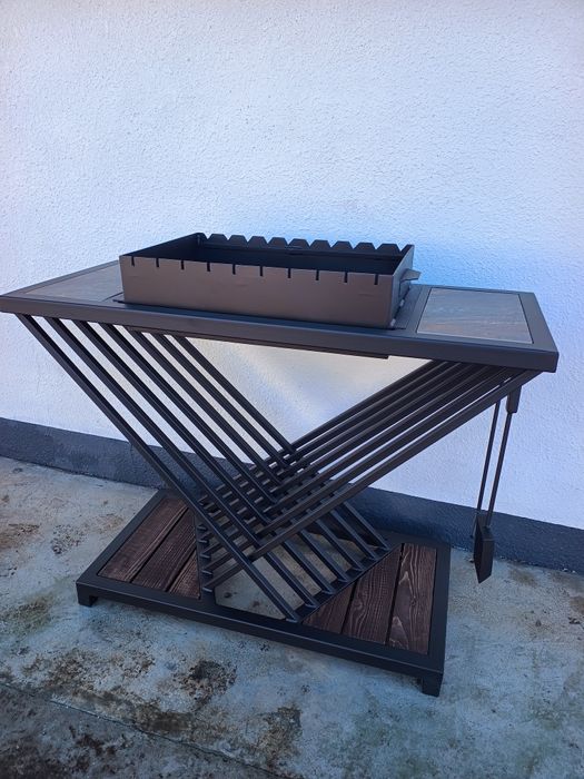 Мангал у стилі LOFT | Дизайнерська модель | Ручна робота