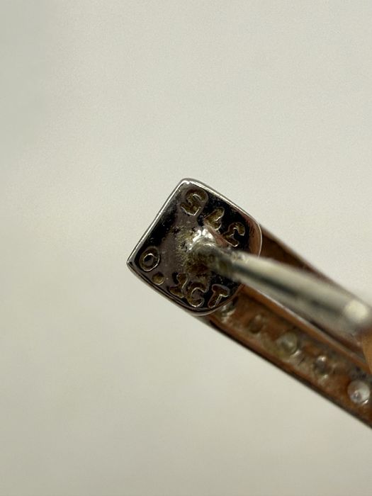 Złote kolczyki z diamentami 0,10ct