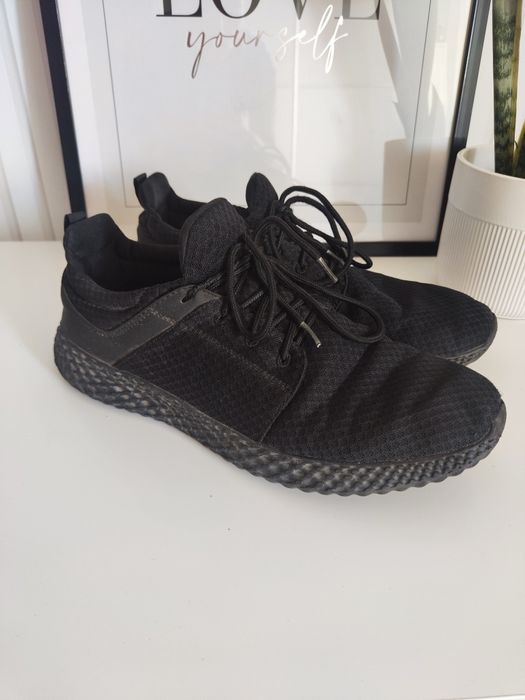 Pier One | Czarne sneakersy buty męskie | 47