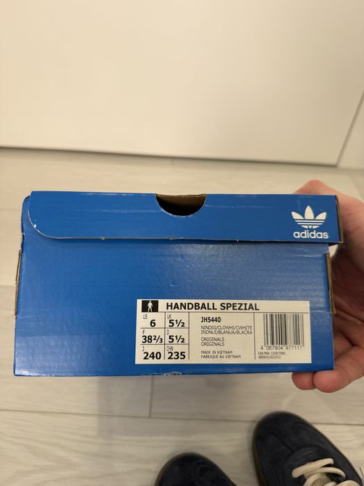 Кросівки дівчини Adidas Handball Spezial Navy Blue Gum (JH5440) — Жіночі / Оригінал