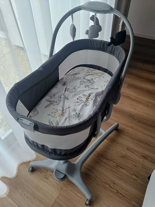 Chicco Łóżeczko Baby Hug AIR 4w1 Dark Grey