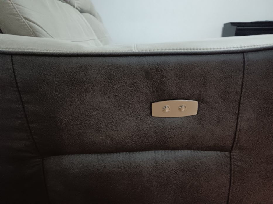 Sofá cinzento -  Relax e Chaise Longe ( Moon Conforama)