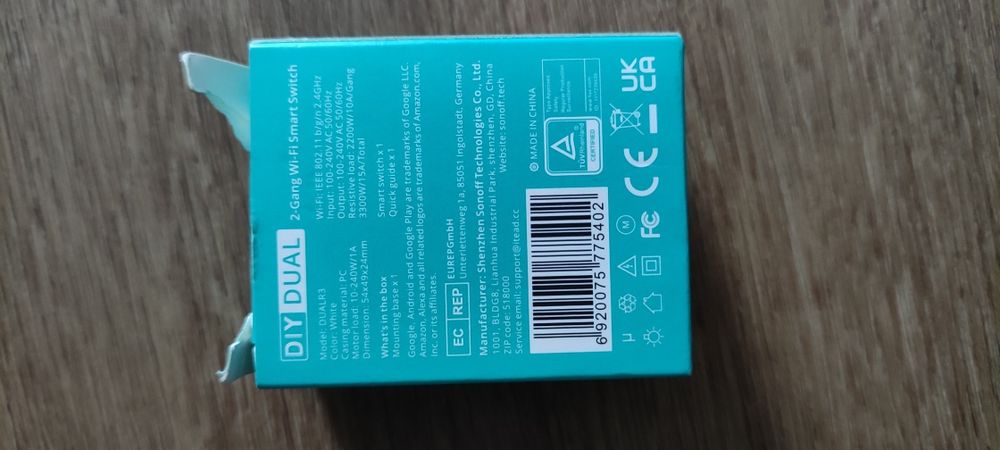 SONOFF 2-Gang WiFi Smart Switch