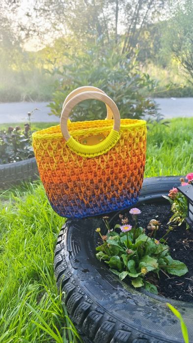 Torebka/kuferek do ręki , handmade