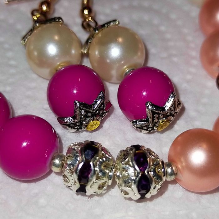 Piękny nowy komplet,bransoletka kolczyki