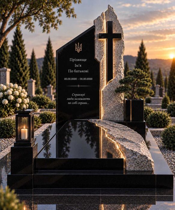 Пам'ятник преміальний гранітний -Коростишів