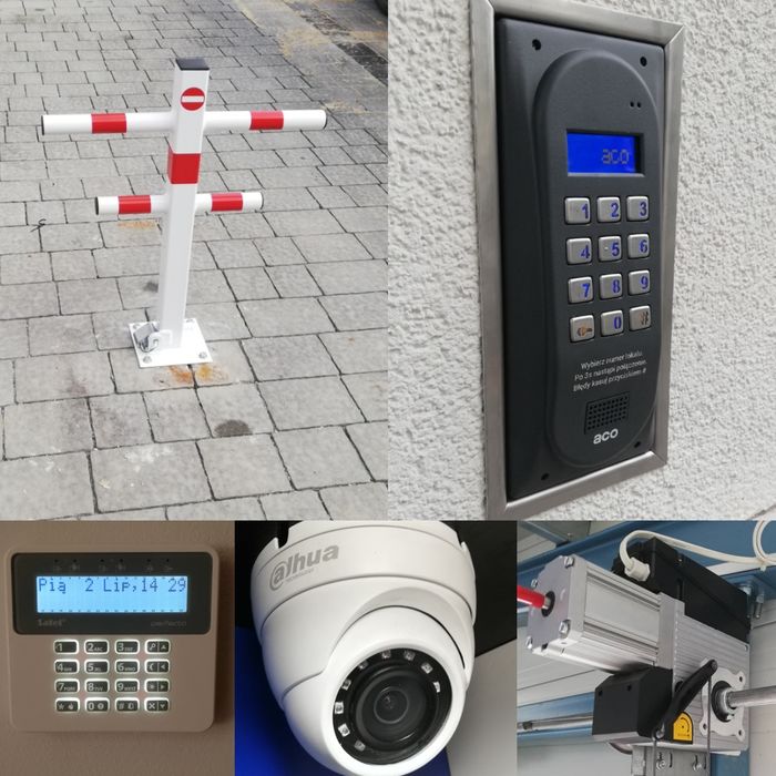 Montaż automatyka bram alarm kamery domofon instalacja wideodomofon