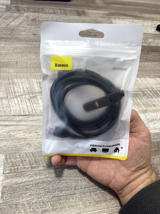 Baseus 100W, кабель type-c 1.2м.