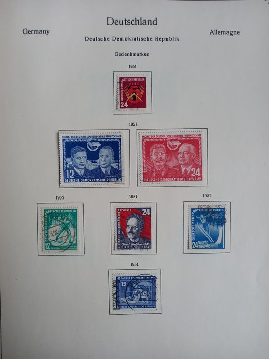 Znaczki rocznik 1951 r DDR