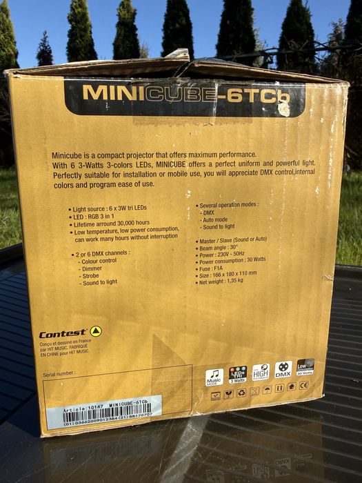 MINICUBE 6TCb par led pary światlo contest RGBW komplet 6 szt